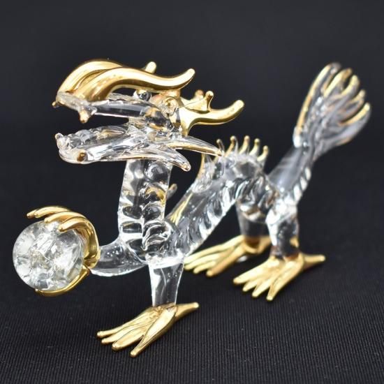 ガラス細工の置物|縁起物|風水|龍|フォーカートガラス