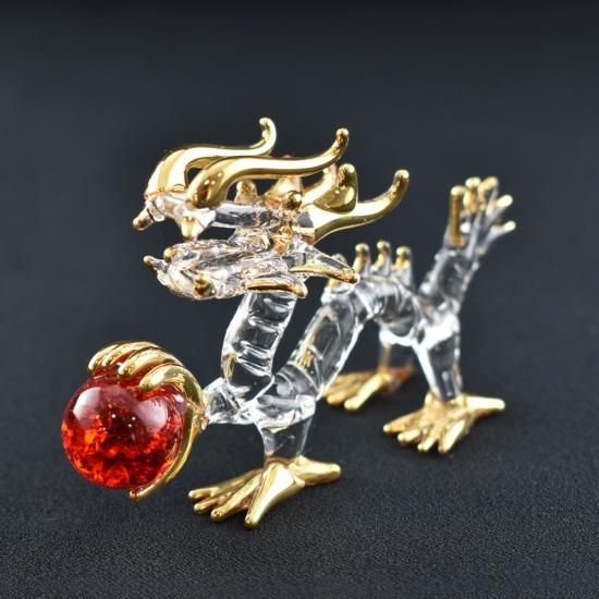 ガラス細工の置物|縁起物|風水|龍|フォーカートガラス