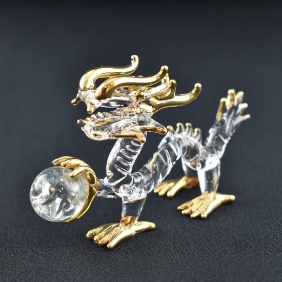 ガラス細工の置物|縁起物|風水|龍|フォーカートガラス