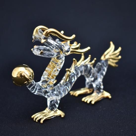 ガラス細工の置物|縁起物|風水|龍|フォーカートガラス