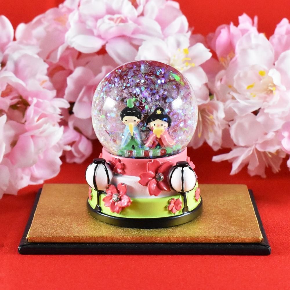 ひな祭りスノードーム 菱餅 ひな祭りスノードーム 菱餅