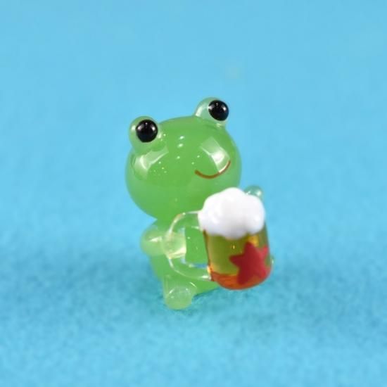 ガラス細工｜カエルと金魚鉢｜フォーカートグラスワークス