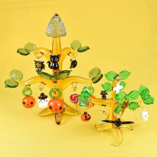 ハロウィンガラス細工｜ハロウィンの森｜フォーカートグラスワークス