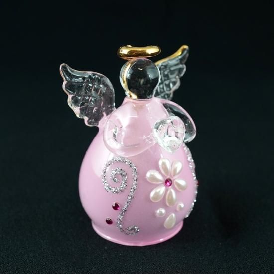 6-98「プリティエンジェル blue」シーグラスアート　インテリア　雑貨　天使 6-98「プリティエンジェル blue」シーグラスアート インテリア