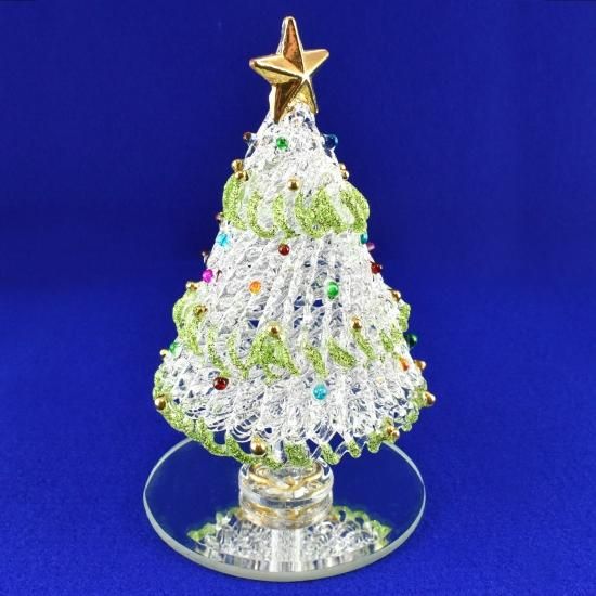 クリスマスガラス細工｜グリーンステージツリー｜フォーカートグラス