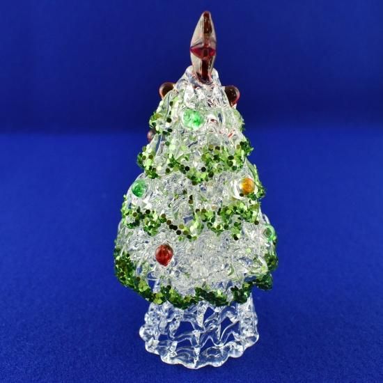 クリスマスガラス細工｜スパークリンググリーンツリー｜フォーカート