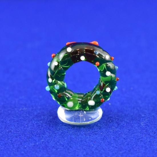 クリスマスガラス細工｜キラキラリース｜フォーカートグラスワークス