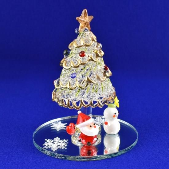 クリスマスガラス細工｜ミニステージツリーセット｜フォーカート
