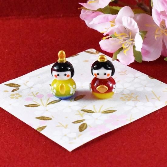 硝子細工雛人形 ガラス細工のお雛様｜幸せころころ雛｜フォーカートグラスワークス