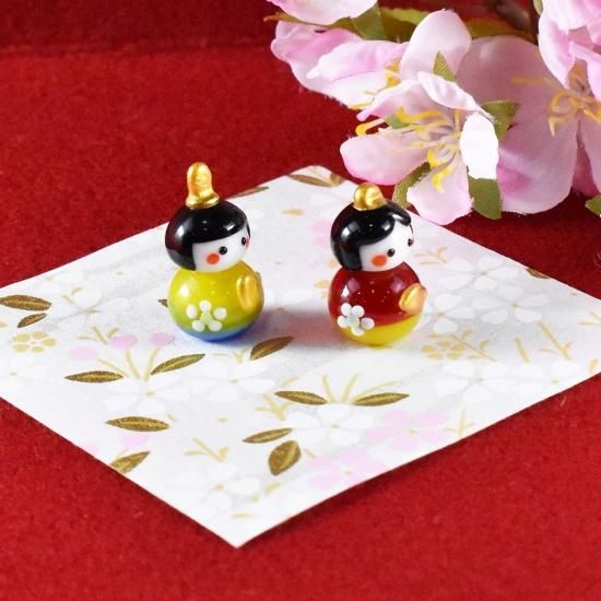 硝子細工雛人形 硝子細工 雛人形 コンパクト ずぼらびっと 兎 御雛様 和小物
