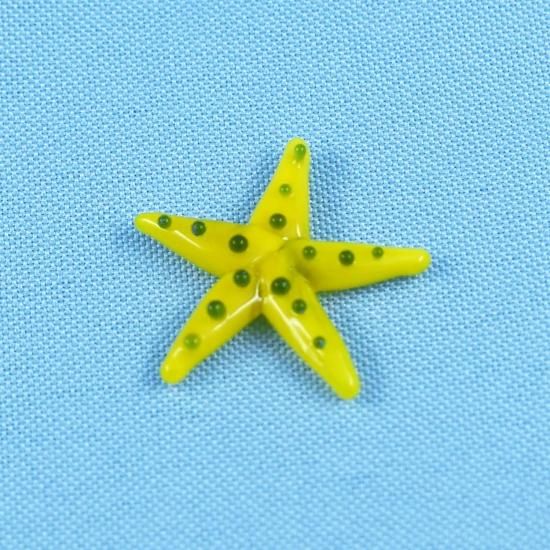 ガラス細工　ミニチュア　ヒトデ ガラス細工 ヒトデ ミニチュア 置物 雑貨 海 小物 : きたの