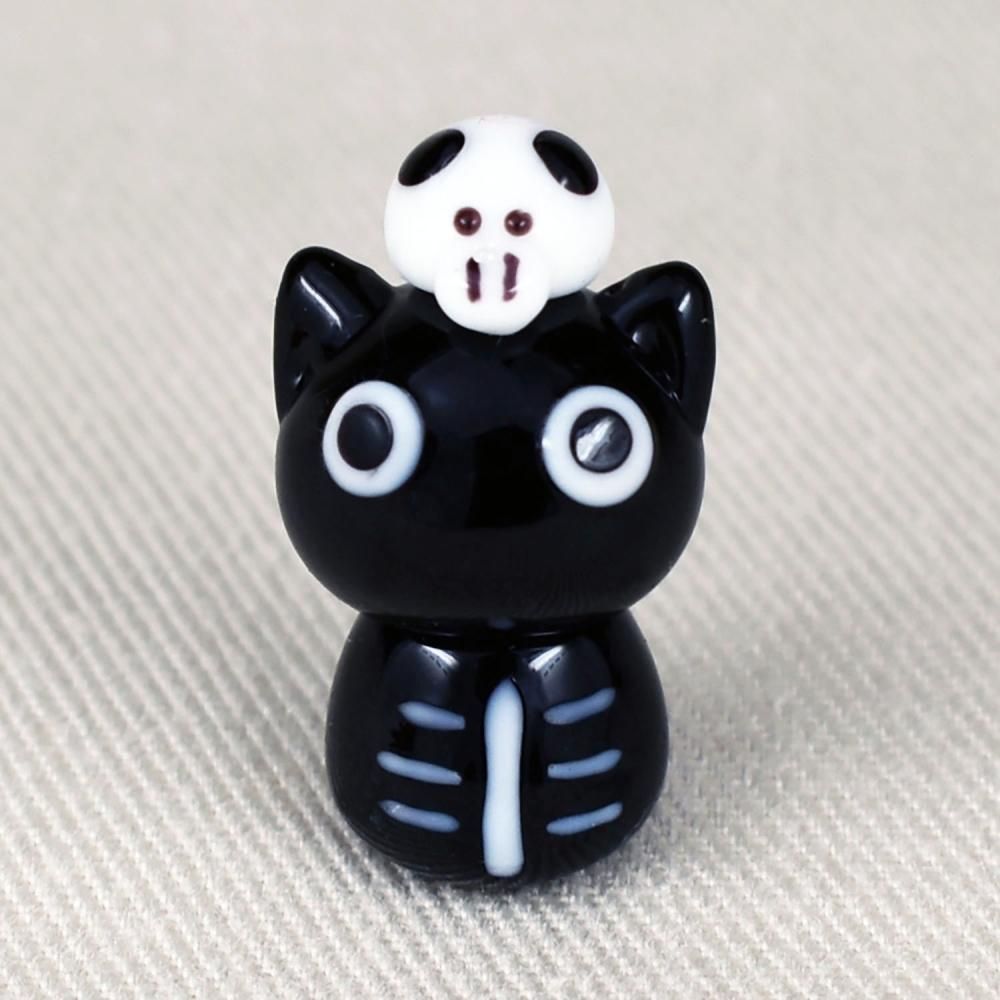 黒猫&ドクロ★ハロウィンA Amazon.co.jp: 猫の置物ハロウィン 黒猫雑貨 猫グッズ 玄関 飾り