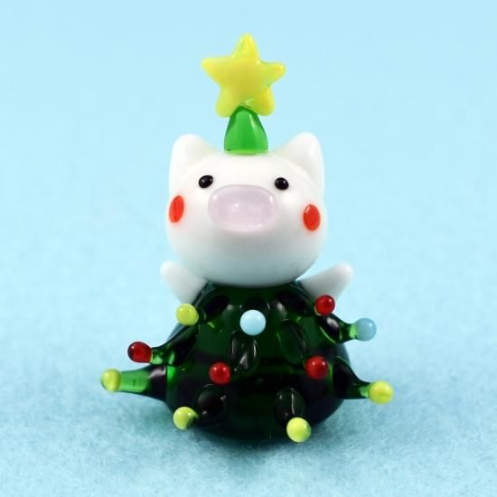 パンケーキ作るよ！　ガラス細工 ガラスのミニチュア苺ショートケーキ ☆ガラスのミニチュア