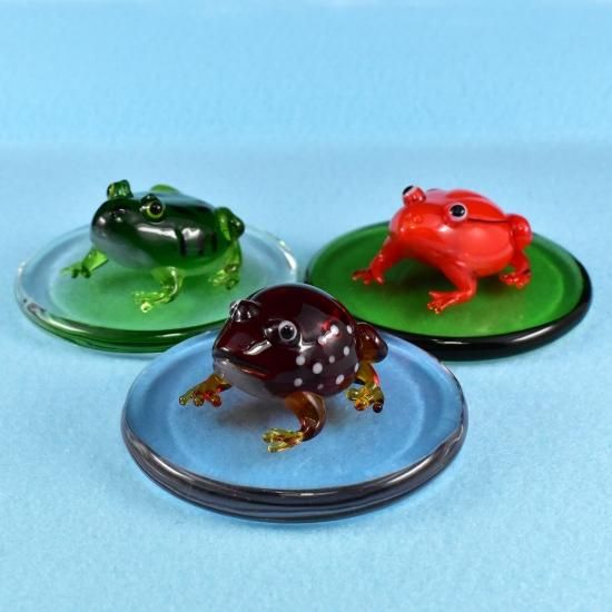 ガラス細工｜ベルツノガエル｜フォーカートグラスワークス