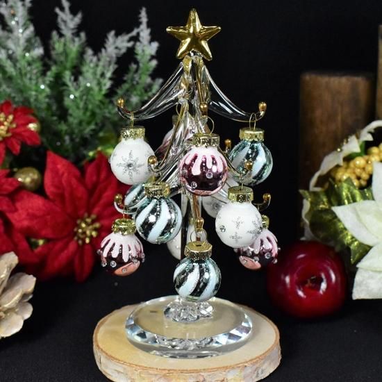 クリスマスガラス細工｜キャンディツリー｜フォーカートグラス