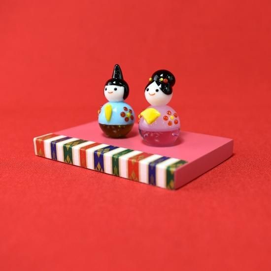 ガラス細工のお雛様｜陽春雛飾り｜フォーカートグラスワークス