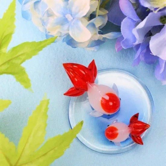 ガラス細工|あぶく金魚L|FGスタジオ|フォーカート ガラス細工|あぶく金魚L|FGスタジオ|フォーカート