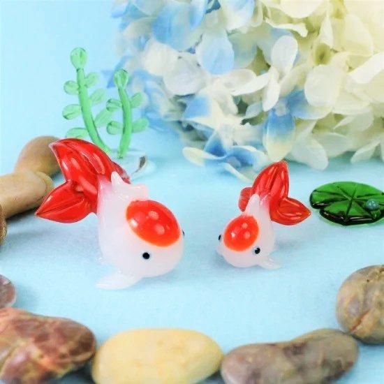 ガラス細工|あぶく金魚L|FGスタジオ|フォーカート ガラス細工|あぶく金魚L|FGスタジオ|フォーカート