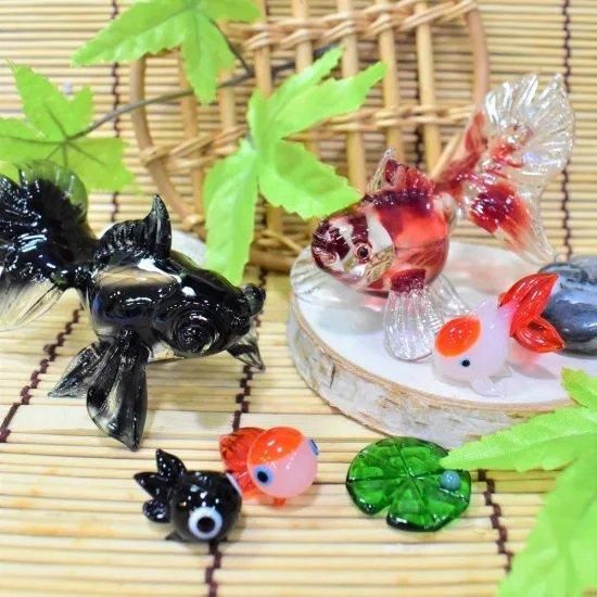 ミニチュアガラス細工｜あぶく金魚S｜FGスタジオ｜フォーカート