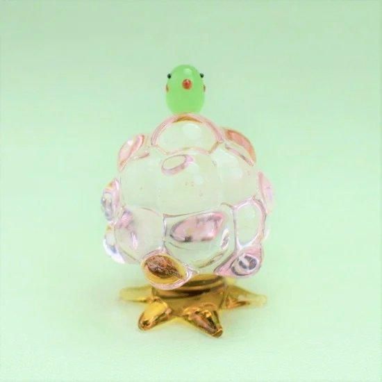 ガラス細工|桜とウグイス|フォーカートグラスワークス ガラス細工|桜とウグイス|フォーカートグラスワークス