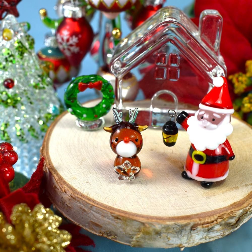ガラス細工☆クリスマス 醜い 可愛い*°♡トナカイくん☆ミニチュア