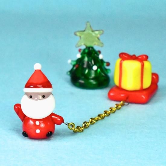クリスマスガラス細工｜ソリ引きサンタ｜フォーカートグラスワークス