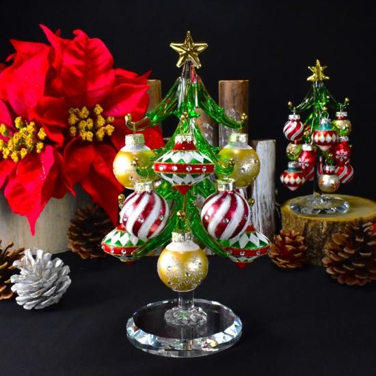ガラスのクリスマスツリー｜クリスマスカラーツリー｜フォーカート