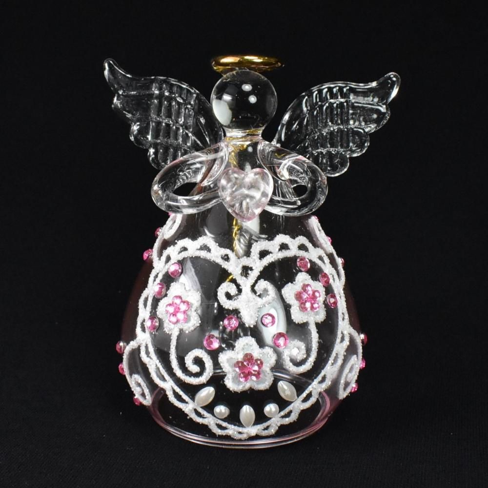天使 エンジェル ❤︎ 陶器 ベル 鈴 エンジェルベル エンジェル Bell angel silver wings 天使の陶器 鈴 音のなる