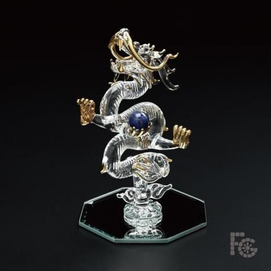 天然石　ラピスラズリ 龍　置物 ryu_ryu-3-34