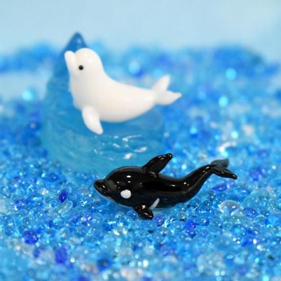 いか　ガラス細工 イカ グッズ ガラス細工 ミニチュア 雑貨 水族館 グラススクエア