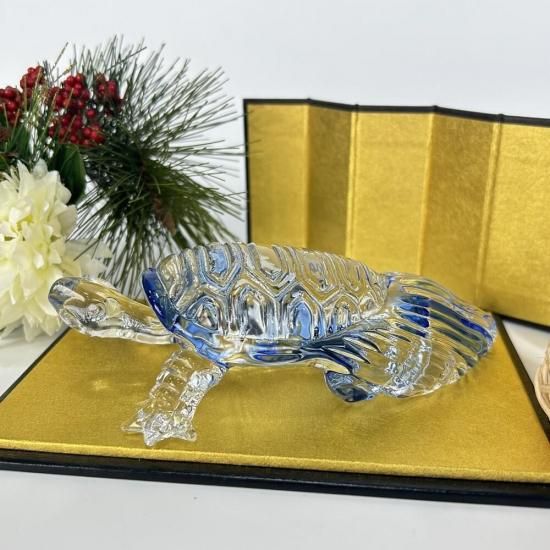 ガラス細工｜福呼び亀｜フォーカートグラスワークスガラス