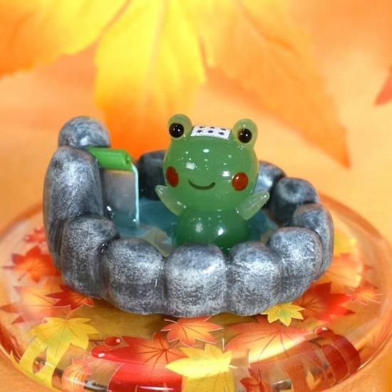 かえる　ガラス細工　ミニチュア カエル グッズ ガラス細工 置物 ミニチュア 雑貨 フォーカート