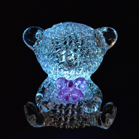 ガラス細工｜LEDスパン：ベア｜フォーカートグラスワークス