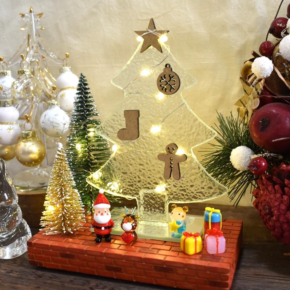 ガラス細工｜LEDクリスマスツリーステージ｜フォーカートグラス