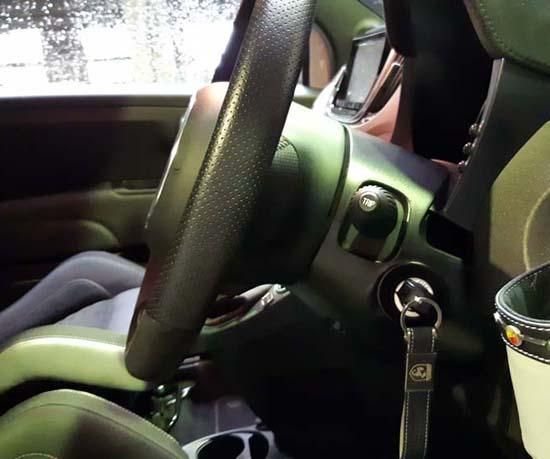 DDM FIAT/ABARTHコラムエクステンダーアルカンターラxレッド