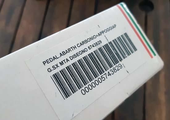 ABARTH純正カーボンペダルセット左ハンドルMTA車用 - フィアット