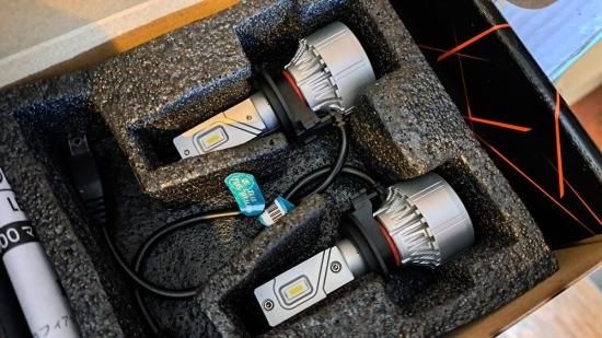 FIAT 500 ハロゲンヘッドライト 左右セット LED付き ヘッドライト