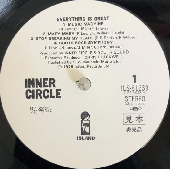 Inner Circle / Everything Is Great(LP) ,BE BOP RECORDS,福岡中古 Inner Circle / Everything Is Great(LP) ,BE BOP RECORDS,福岡中古