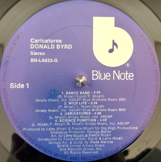 Donald Byrd / Caricatures (LP),BE BOP RECORDS,福岡中古レコード通販