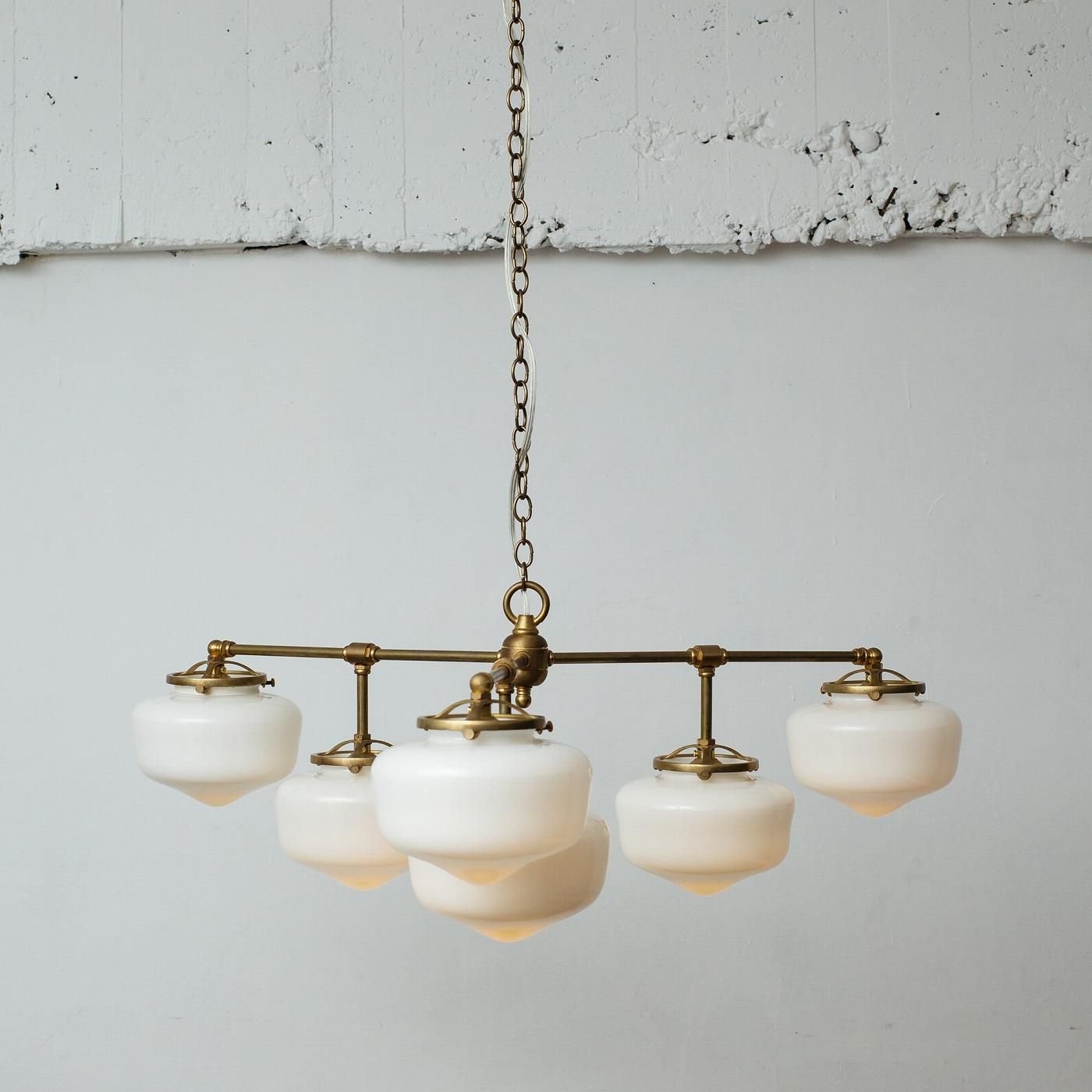 OCH014 6 BULBS CHANDELIER - POINT NO.39｜東京｜五反田｜真鍮
