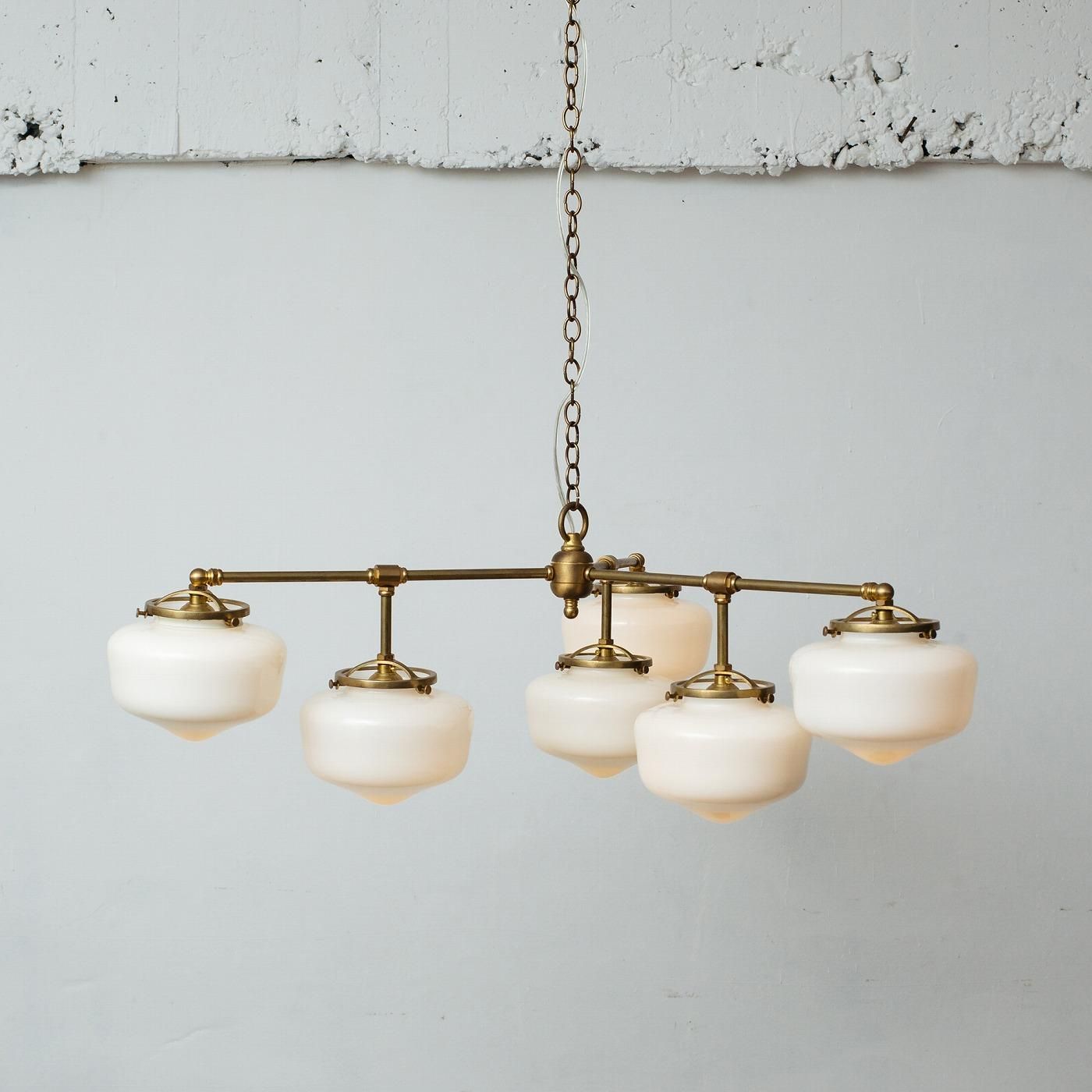 OCH014 6 BULBS CHANDELIER - POINT NO.39｜東京｜五反田｜真鍮照明