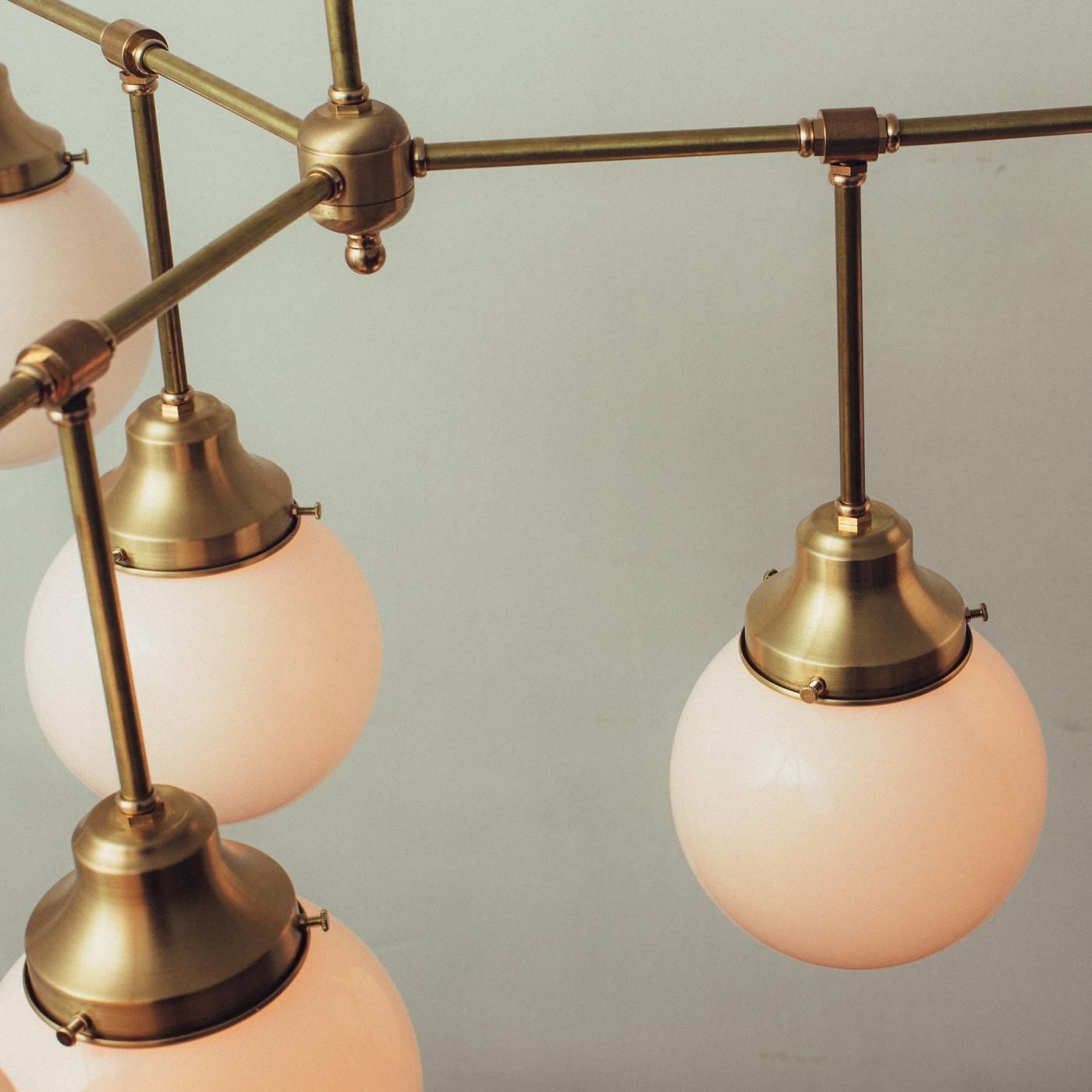 OCH019 6 BULBS CHANDELIER - POINT NO.39｜東京｜五反田｜真鍮照明