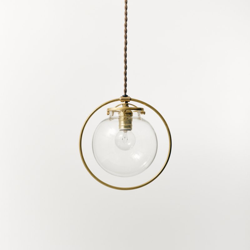  OPL064B-CL<br>HOOP LAMP GLASS SHADE / 真鍮照明