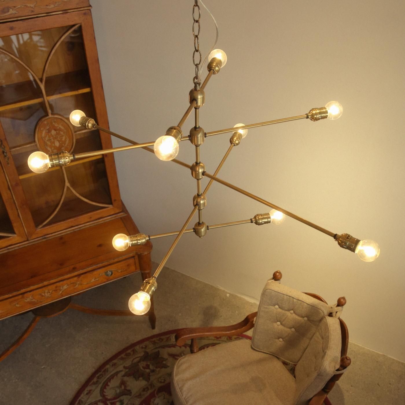 アイアン　シャンデリア　10灯　廃盤品 アイアンシャンデリア6灯「TRALA（トララ）」｜照明・インテリア