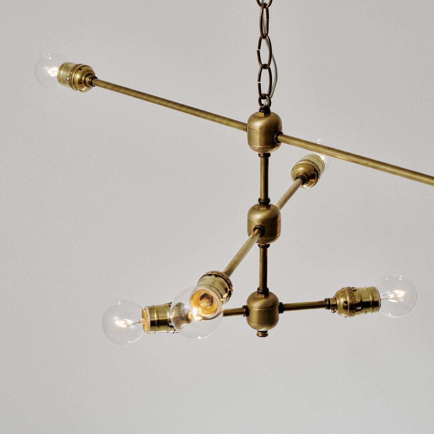 未開封新品】point no.39 6灯シャンデリア一式 未開封新品】point no