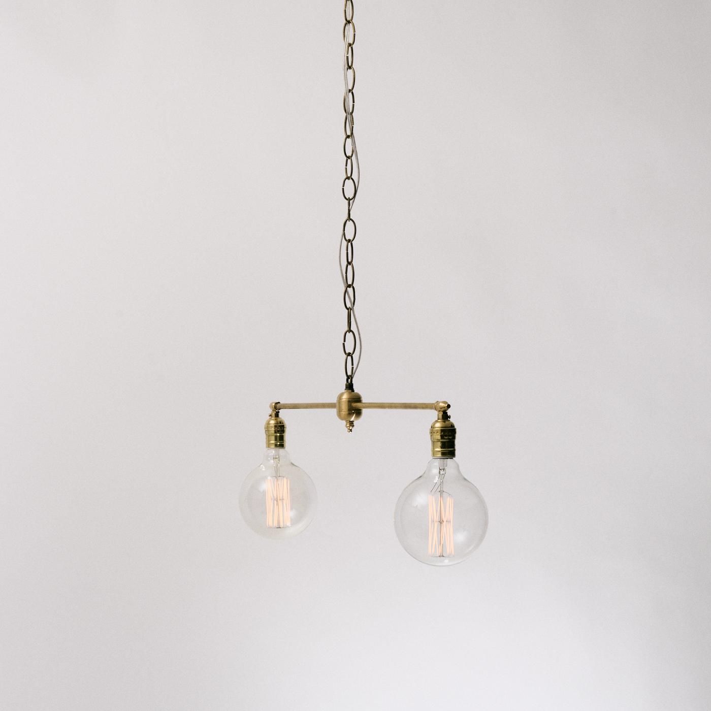 OPL003 2 BULBS LIGHT - POINT NO.39｜東京｜五反田｜真鍮照明