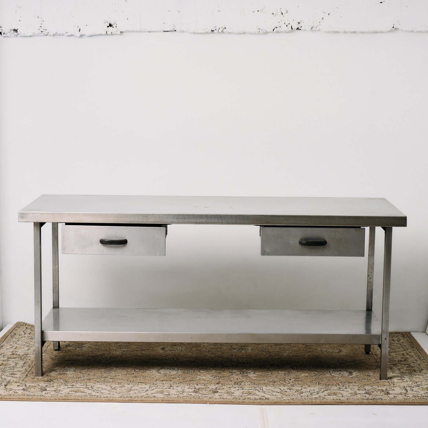 STAINLESS KITCHEN TABLE - POINT NO.39｜東京｜目黒｜真鍮照明｜ヴィンテージ家具 キッチンテーブル