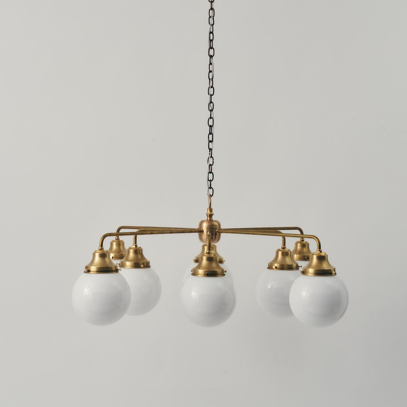 OCH016 8 BULBS CHANDELIER - POINT NO.39｜東京｜五反田｜真鍮照明