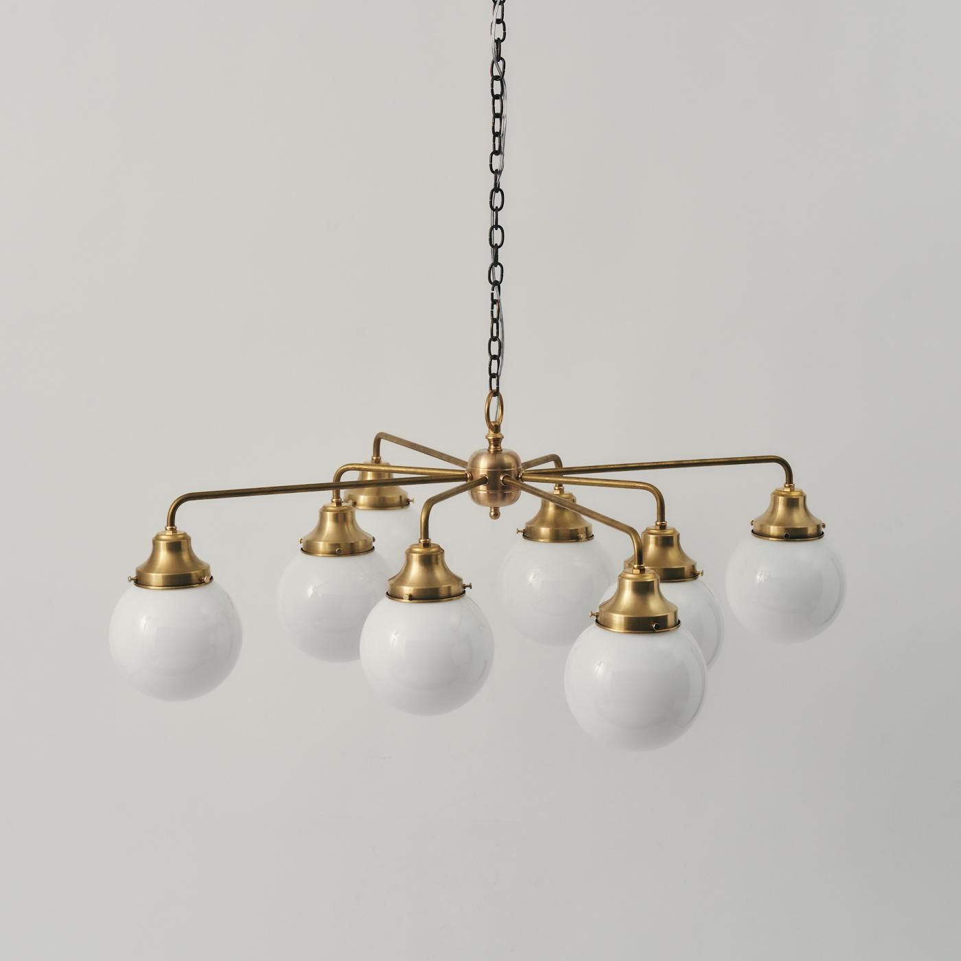 OCH016 8 BULBS CHANDELIER - POINT NO.39｜東京｜五反田｜真鍮照明