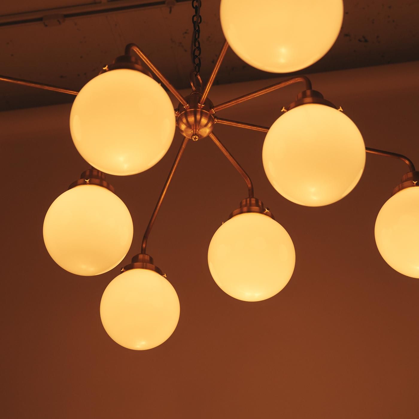 OCH016 8 BULBS CHANDELIER - POINT NO.39｜東京｜五反田｜真鍮照明